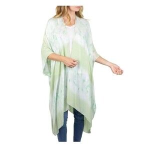 Women’s Time and Tru green tie-dye Kimono Wrap - Size L/XL - New!